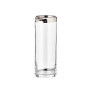 Carafe en cristal soufflé EDZARD avec bord platine - 0,75 L