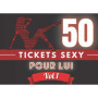 Chéquier Coquin : 50 Tickets Sexy pour Lui - Cadeau Idéal pour Saint Valentin