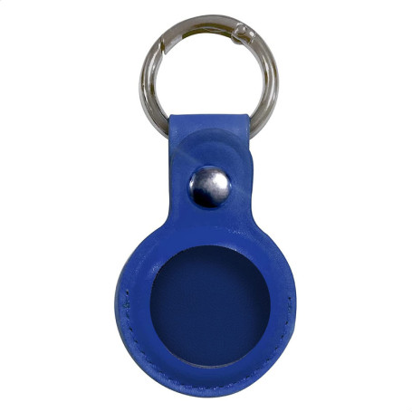 Porte-Clés en Cuir Artificiel pour Airtag - Bleu Marine