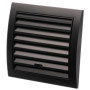 Grille de Ventilation Réglable Ø 100mm Anthracite avec Moustiquaire