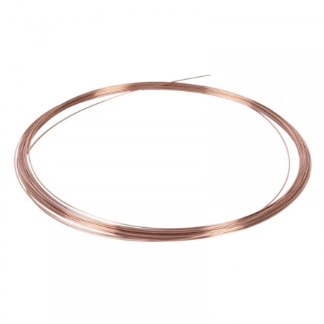 Fil à Ressort en Cuivre Phosphoreux DONGKER - 5M, 0.2 mm, Bronze Argent