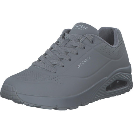 Baskets Skechers Uno Stand on Air pour Homme - Gris Clair Durabuck