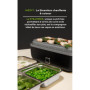 Lunch Box Chauffante YOKO DESIGN avec Plateaux Inox et Cuit-Oeufs
