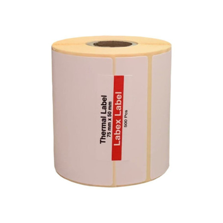 Étiquettes Thermiques Adhésives 75x50 mm - 500 Étiquettes Professionnelles