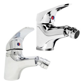 Lot de 2 Robinets Mélangeurs Chromés pour Salle de Bain