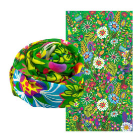 Foulard Paréo Coloré Balade Pylones - 100x180 cm en Viscose Recyclée