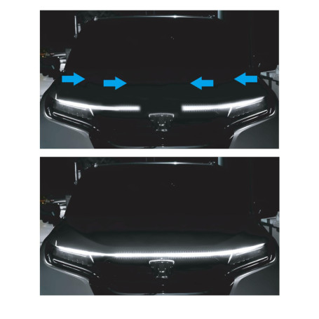 Bande Lumineuse LED Simoni Racing pour Voiture - 120 cm, Étanche et Flexible
