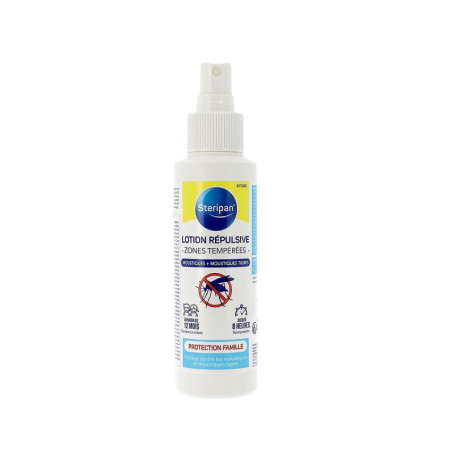 Lotion Répulsive Steripan - Protection Moustiques et Tigres - 100 ml