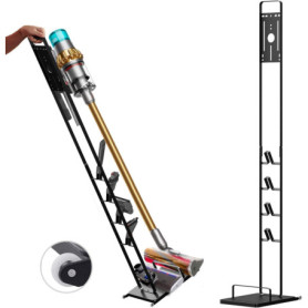 Support Métallique pour Aspirateur Dyson avec Roulettes - Recamania