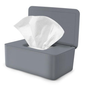 Boîte Distributeur de Lingettes Humides pour Bébé et Maison - Gris
