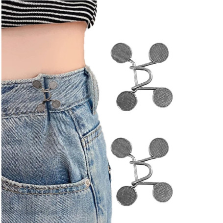 YANGWEN Boucles de Taille Réglables pour Jeans - Lot de 2