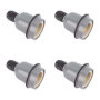 Pack de 4 Douilles E27 Étanches en Aluminium - Support de Lampe Durable