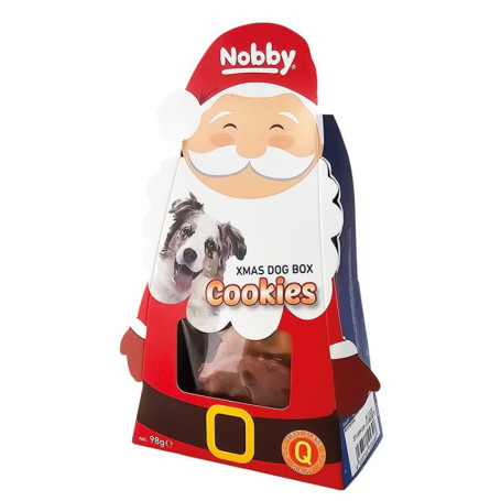 Boîte à Snacks de Noël Nobby pour Chien - Cookies au Poulet et Canard
