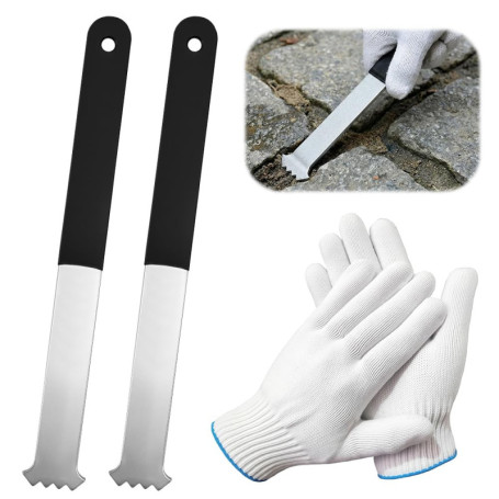 Vunanvu Kit de Retrait de Pavés avec Outils Ergonomiques et Gants