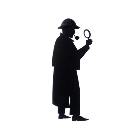 Marque-page Sherlock Holmes en Nylon Noir - Cadeau Amusant pour Lecteurs