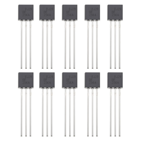 Lot de 10 Transistors BF256A pour Projets Électroniques