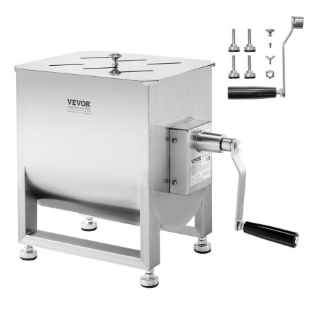 Mélangeur à Viande Manuel VEVOR 60L en Acier Inoxydable