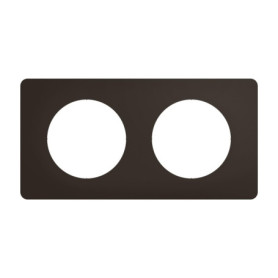 Plaque Murale 2 Postes Noir Mat Céliane - Legrand