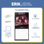 Calendrier Mural 2026 Queen - Organisation Mensuelle avec Espace Notes