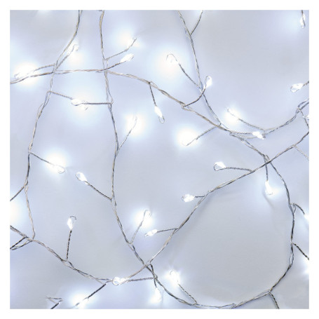 Guirlande lumineuse LED Nano EMOS - 2,4 m Blanc Froid avec Minuterie