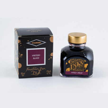Flacon d'encre Noir Diamine pour stylo plume - 80 ml