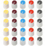ECSiNG Lot de 25 Boutons de Commande D 6 mm pour Mixage Audio