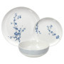 Service de Vaisselle Tognana Edge Orientale 18 Pièces en Porcelaine Blanc/Bleu