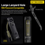 Lampe de Poche Nitecore EDC29 Ultra Fine 6500 Lumens avec Porte-Clés Rétractable