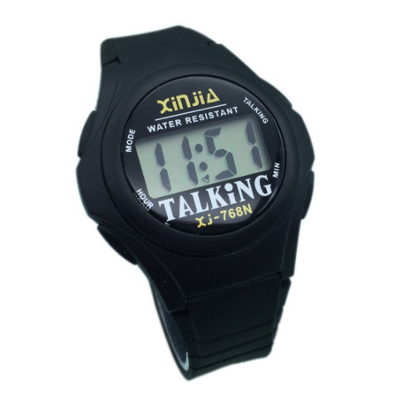 Montre Digitale Parlante VISIONU pour Malvoyants - Alarme et Annonce de l'Heure en Français