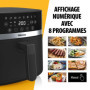 Friteuse à Air Numérique Tristar 6L avec Écran Tactile LED et 8 Programmes