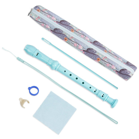 Flûte à bec soprano Czzmy avec accessoires en cuir PU - Modèle 6-Cactus