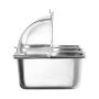 Saladette Réfrigérée VEVOR avec 6 Plateaux en Acier Inoxydable et Couvercle Transparent