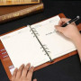Carnet de Notes A5 en Cuir Souple Noir - Classeur Rechargeable SUPERTOOL