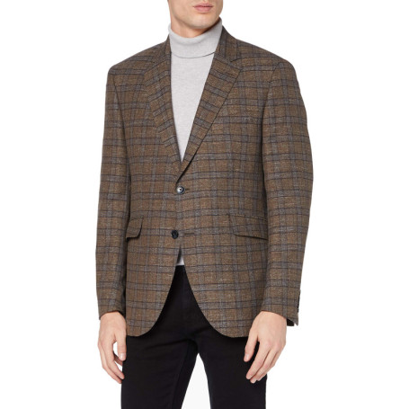 Veste à carreaux taupe et bleu pour homme - Hackett London