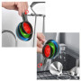 Lot de 3 Entonnoirs Pliables en Silicone pour Cuisine - Idéal pour Bocaux Mason