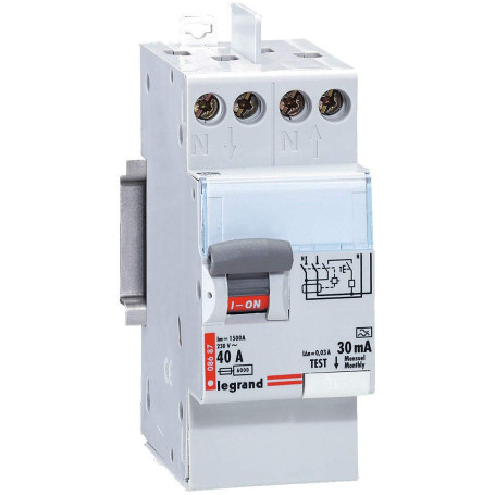 Interrupteur Différentiel Bipolaire Legrand 30mA 63A - Protection Électrique