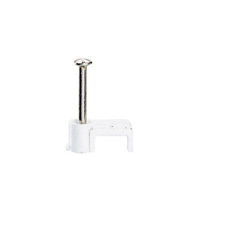 Cavaliers Fixfor Legrand x 100 pour Câbles Méplats 2x1mm² - Boîte Blanche
