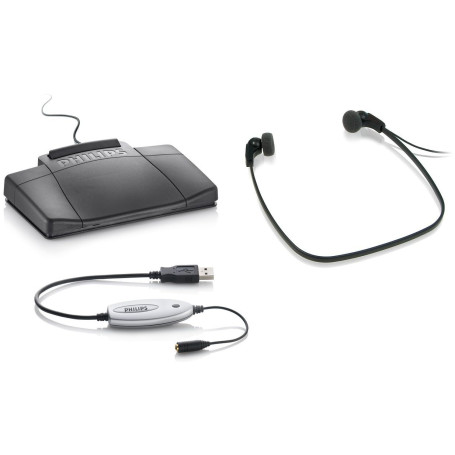 Kit de Transcription Philips LFH5220/03 avec Pédale USB et Écouteurs Stéréo