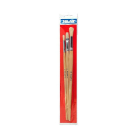 Set de 3 pinceaux MILAN pour peinture à l'huile et acrylique