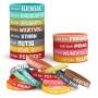 Lot de 24 Bracelets Motivants en Silicone pour Enfants - Idéal pour Anniversaires et Rentrée