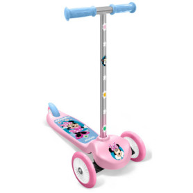 Trottinette 3 Roues Disney Minnie - Hauteur Réglable, Antidérapante, Bleu