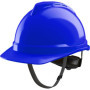 Casque de chantier MSA V-Gard 500 - Protection robuste et confortable - Bleu