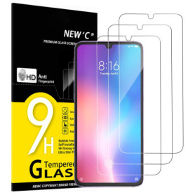 Lot de 3 Verres Trempés Ultra Résistants pour Xiaomi Mi 9 et CC9