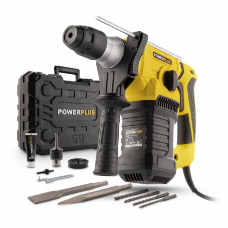 Perceuse à Percussion Électrique POWERPLUS POWX1197 - 4 en 1 avec 7 Accessoires