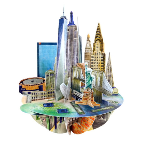 Carte de vœux pop-up 3D Santoro - New York City - Anniversaire et remerciements