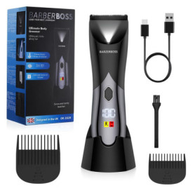 Tondeuse Corps Étanche BarberBoss - Rasoir Électrique Rechargeable pour Hommes
