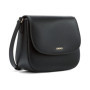 Sac à main DKNY Bryant Saddle Bag en cuir noir et doré