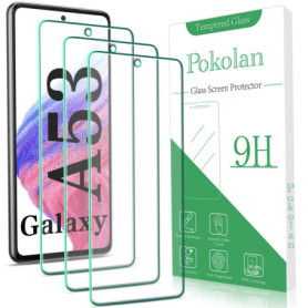 Pokolan Lot de 3 Verres Trempés pour Samsung Galaxy A53 5G - Protection Écran Anti Rayures