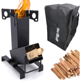 Réchaud de Camping Pliable StarBlue avec Sac de Transport - Idéal pour Cuisine en Plein Air