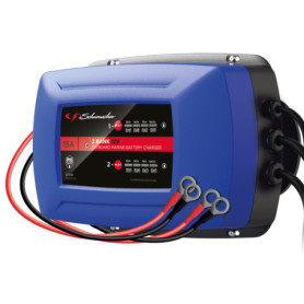 Chargeur de Batteries Schumacher 15A pour Bateau et Camping-Car - Double Charge Automatique